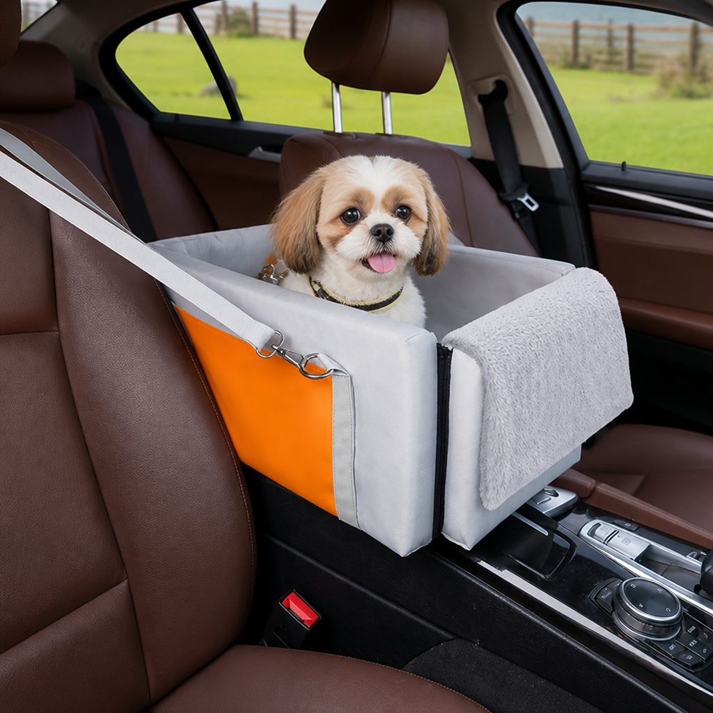 Ortekor Double-Belt Safety & Padded Car Booster Seat (Armrest Console)