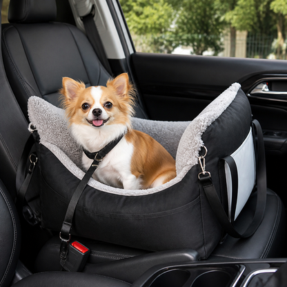 Ortekor Double Seat Belts & Washable Dog Car Seat (Small Dog)