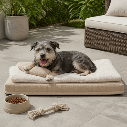 Ortekor Ergonomic Spinal Support & Removable Pillow Dog Bed
