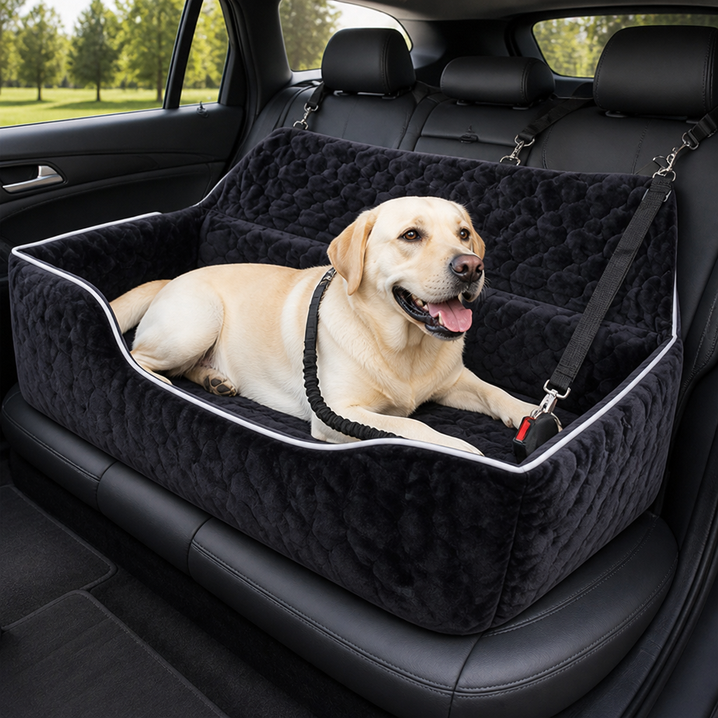 Ortekor Large Washable & Tethered Dog Car Seat