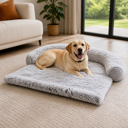 Ortekor Plush Neck Pillow Pet Sofa Bed (Removable Cover)