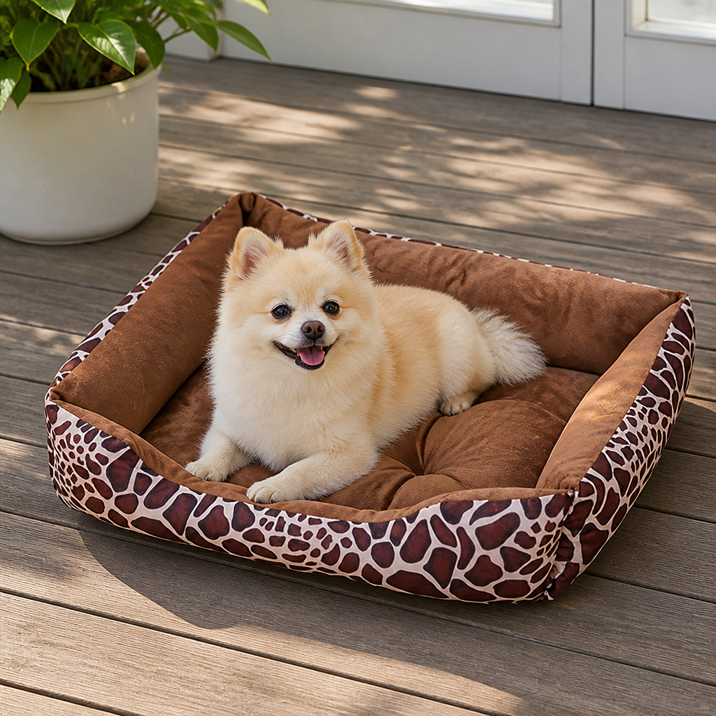 Ortekor Plush Polyester Dog Bed (Multiple Sizes)