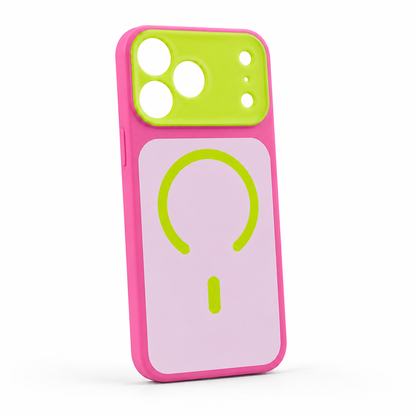Reinforced-Corner Magnetic Phone Case with Drop Protection & Wireless Charging Alignment for iPhone 13-17 Series