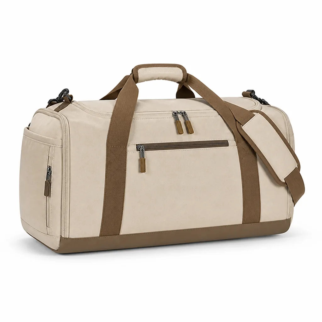 Weather-Resistant Duffel Bag with Multiple Compartments, Padded Shoulder Straps