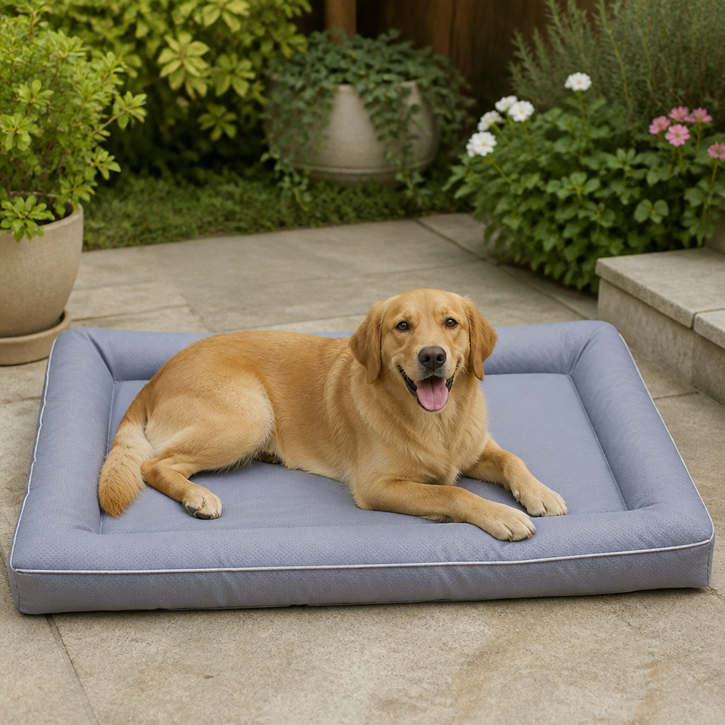 Ortekor All-Season Polyester & Non-Slip Dog Bed