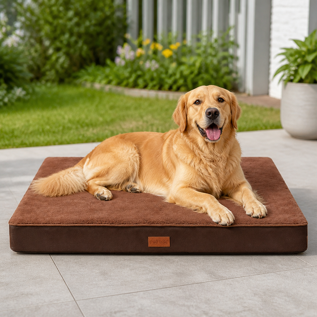 Ortekor Orthopedic Memory Foam & Non-Slip Dog Bed (Removable Cover)