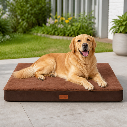 Ortekor Orthopedic Memory Foam & Non-Slip Dog Bed (Removable Cover)
