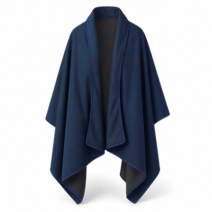Cozy Wrap | Open Drape Blanket with Wind-Resistant Microfiber | Lightweight Layer for Comfort and Coverage