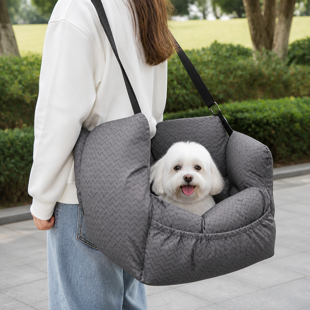 Ortekor Breathable Polyester Travel Carrier (Safety Hook & Car Seat Fit)