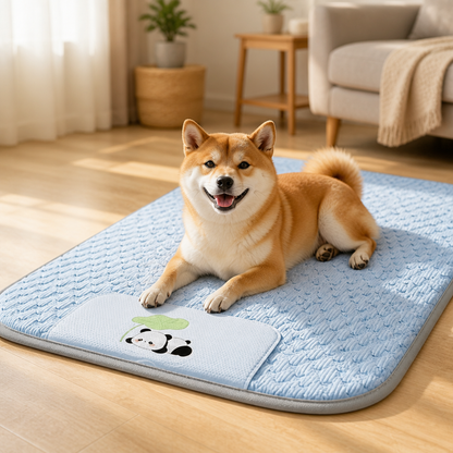 Ortekor Ice Bead Cooling & Easy-Clean Polyester Dog Mat