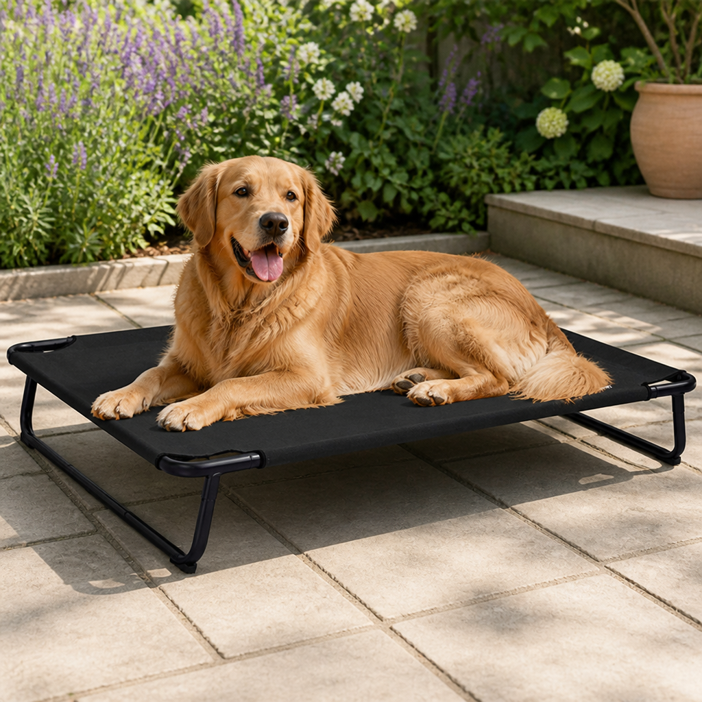 Ortekor Elevated Iron Frame & Breathable Dog Bed (No Filler)