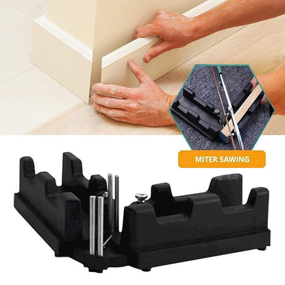 Dual-Function Angle Measuring & Cutting Guide Tool for Precision Miter Cuts | Home Improvement Carpentry Jig with Adjustable Angle Lock