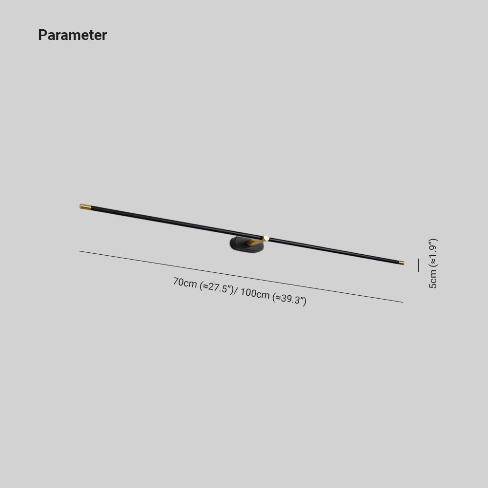 Modern Linear LED Wall Sconce – Sleek Metal & Acrylic Light Bar for Living Room, Bedroom & Bathroom | Hardwired Fixture for Contemporary