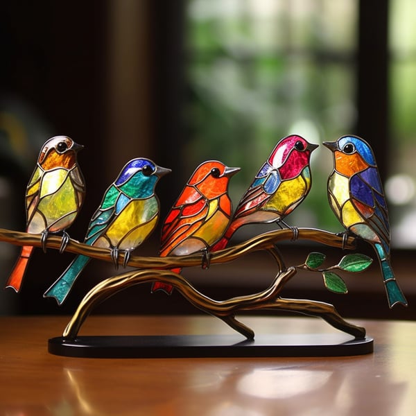 Metal Bird Figurine Set for Shelves & Tables – Nature-Inspired Home Accent, Multiple Sizes Available
