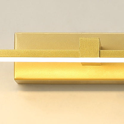 Hexagonal LED Vanity Light for Bathroom Mirror – Modern Linear Wall Mount Fixture in Gold, Black or White