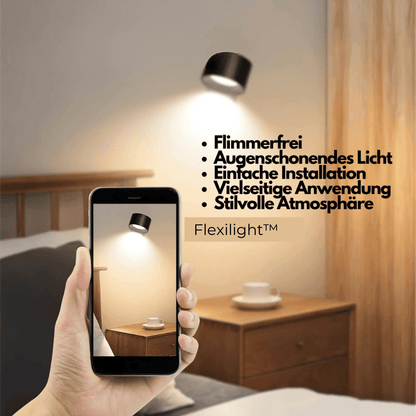 Portable LED Wall Sconce with USB Charging – 360° Swivel Head for Bedroom, Hallway, Reading Nook & Home Office