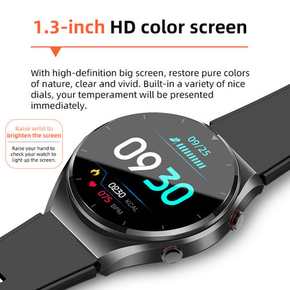 Health Smartwatch with Blood Glucose Monitor ECG Heart Rate Tracker Blood Pressure Sensor for Fitness Wellness Daily Use Men Women