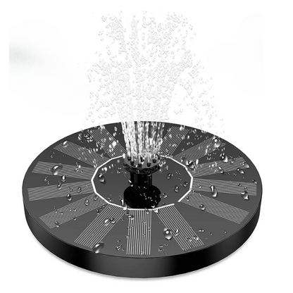Solar Floating Fountain for Bird Baths, Ponds & Garden Water Features | Outdoor Water Pump for Backyard Decoration | 6 Spray Nozzles