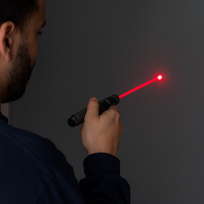 Rechargeable Tactical Laser Pointer with Adjustable Focus Beam for Presentations, Stargazing & Outdoor Use | USB Powered Long Distance