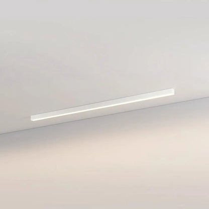 Linear LED Flush Mount Light 47-Inch Contemporary Aluminum Fixture Bedroom Hallway Kitchen Bar Overhead Lighting Slim Profile Low Profile Bl