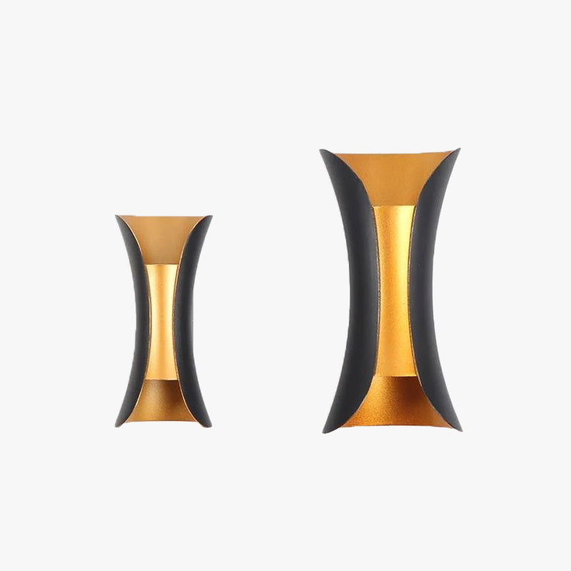 Architectural LED Sconce Fixture Up Down Light Metal Weatherproof Exterior for Entrance Patio Porch Driveway Terrace Modern Minimalist Ambie