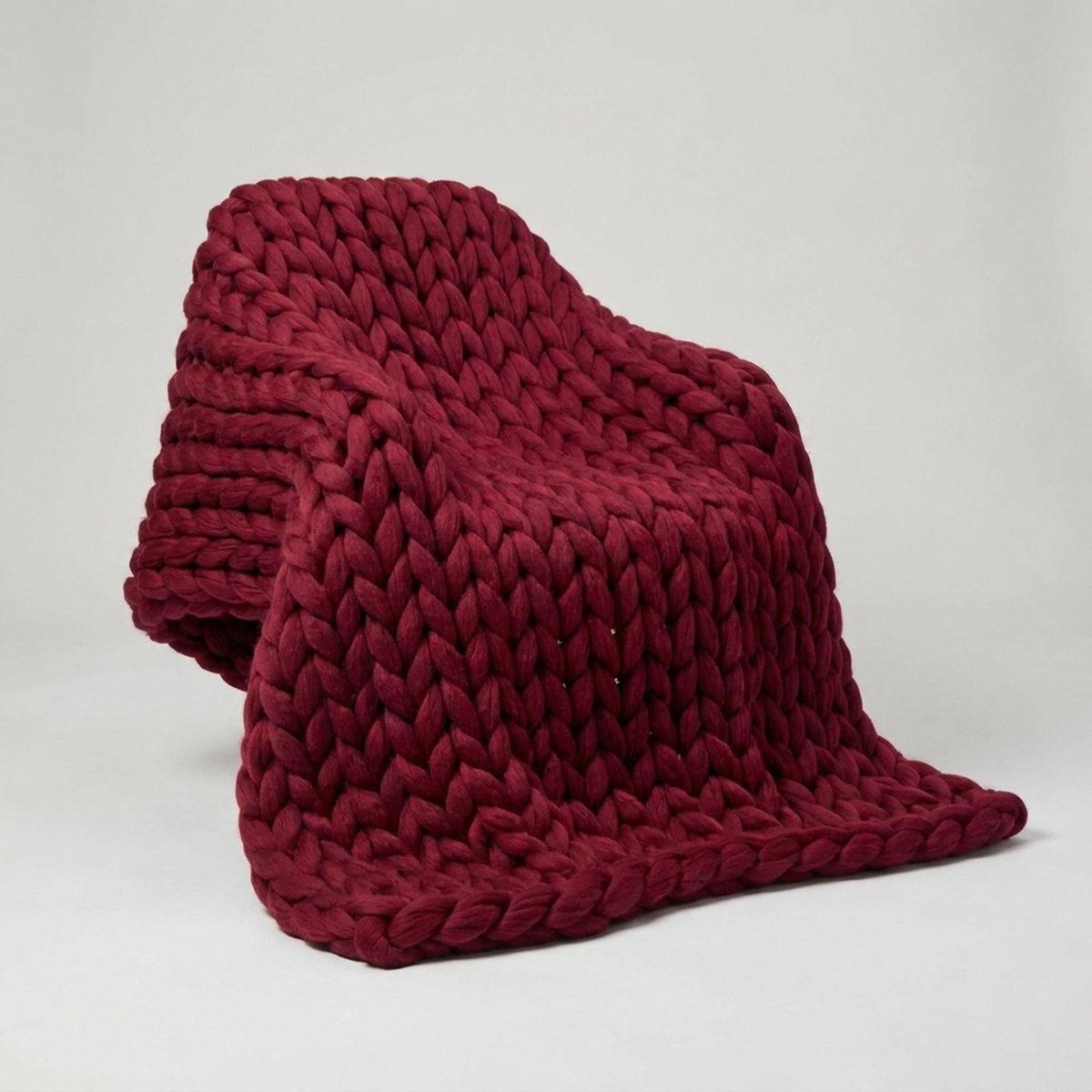 LOOMHAVEN – Chunky Knit Blanket for Elegant Warmth
