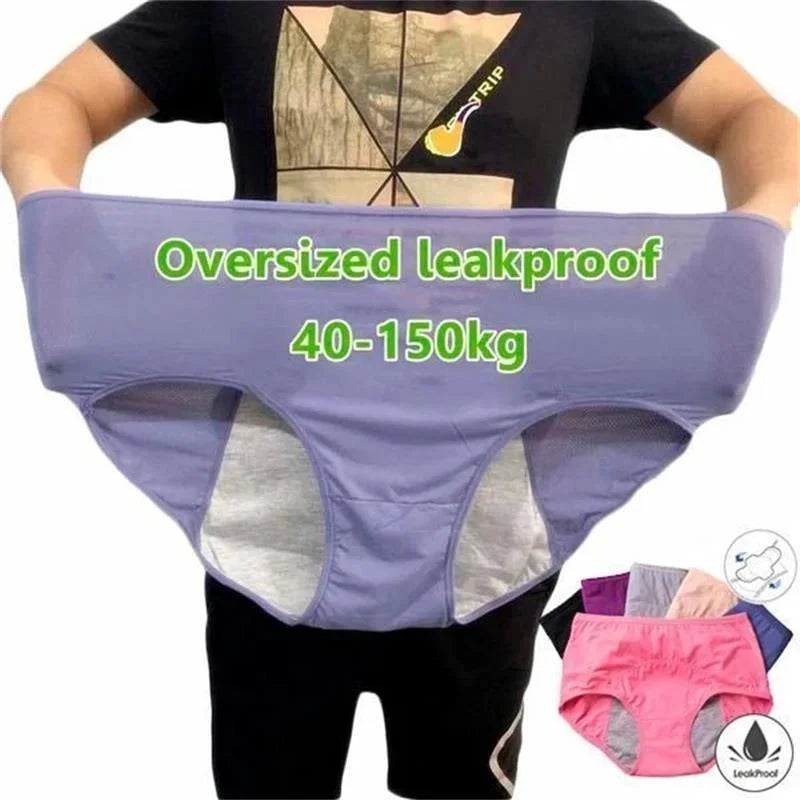 High-Waisted Leak-Proof Period Underwear for Women – Absorbent Incontinence Protection with Odor Control – Washable Reusable Design for Heav