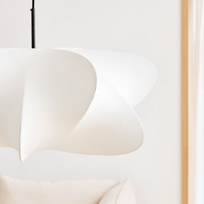 3-Light Silk Cloud Hanging Fixture White 24 in Adjustable Ceiling Mount E27 for Dining Room Living Room Kitchen Modern Indoor Overhead Light