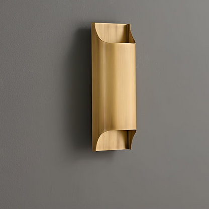 Brass Indoor LED Wall Light Fixture for Bedroom Living Room Hallway 10 Inch Square Contemporary Accent Lamp E14 G9 Socket Modern Home Lighti