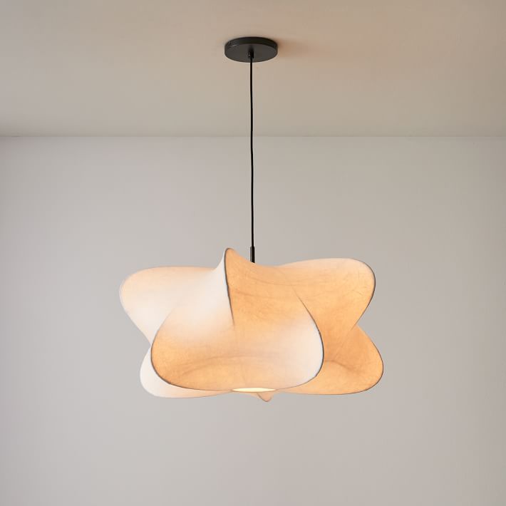 3-Light Silk Cloud Hanging Fixture White 24 in Adjustable Ceiling Mount E27 for Dining Room Living Room Kitchen Modern Indoor Overhead Light