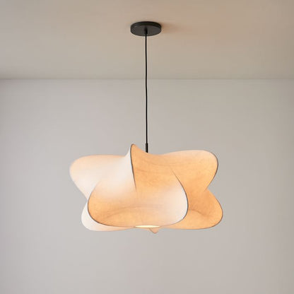 3-Light Silk Cloud Hanging Fixture White 24 in Adjustable Ceiling Mount E27 for Dining Room Living Room Kitchen Modern Indoor Overhead Light