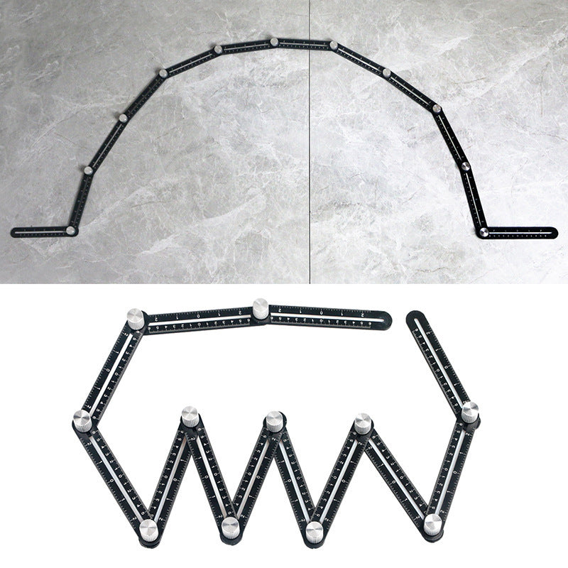 Adjustable Template Tool for Tiles, Flooring & Woodworking – Contour Duplicator with Locking Pins for Angles & Irregular Shapes – Heavy-Duty