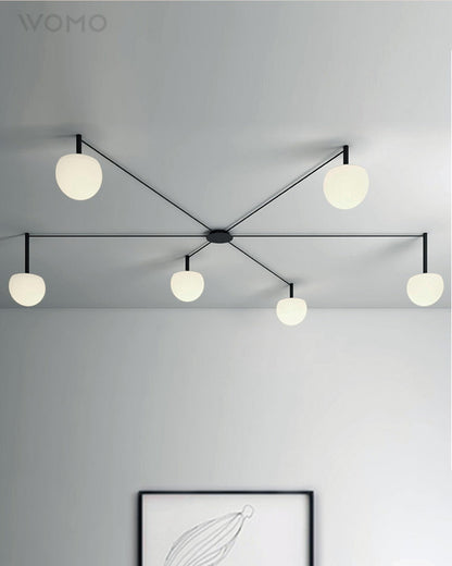 Globe Pendant Light Adjustable Height Frosted White Glass Orb for Kitchen Dining Living Space Modern Hanging Fixture 10 Inch