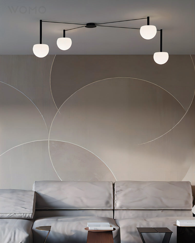Globe Pendant Light Adjustable Height Frosted White Glass Orb for Kitchen Dining Living Space Modern Hanging Fixture 10 Inch