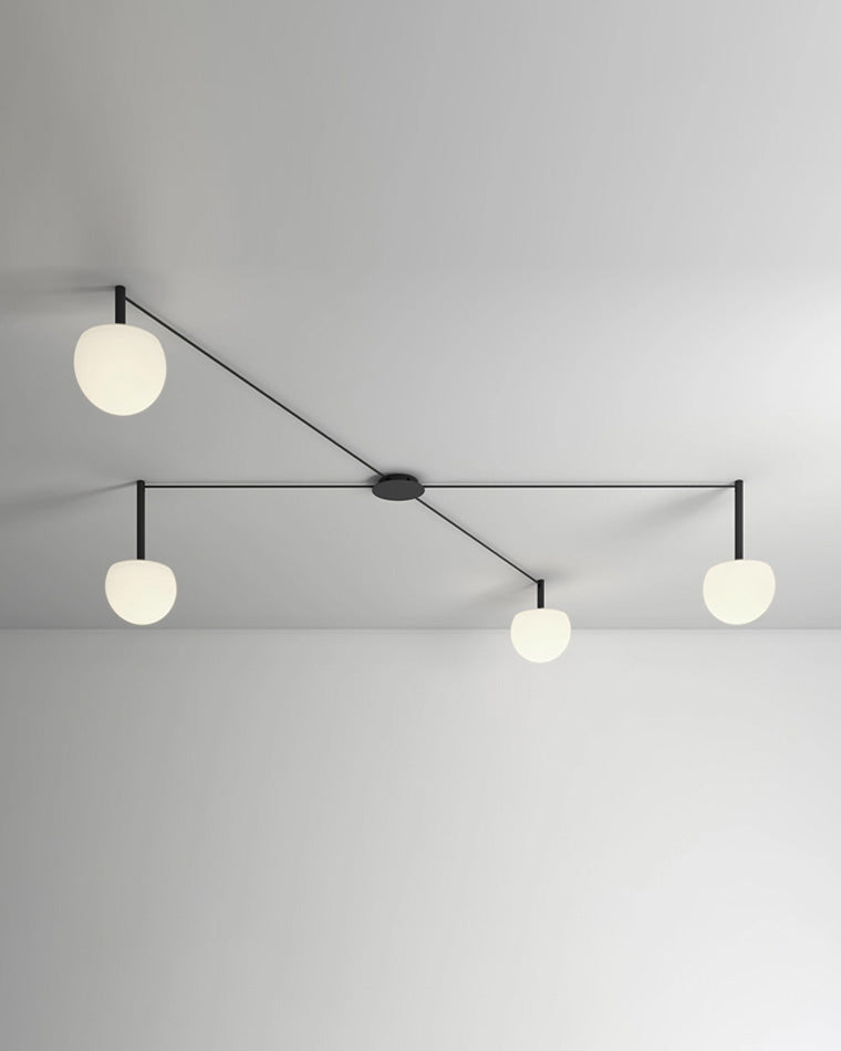 Globe Pendant Light Adjustable Height Frosted White Glass Orb for Kitchen Dining Living Space Modern Hanging Fixture 10 Inch
