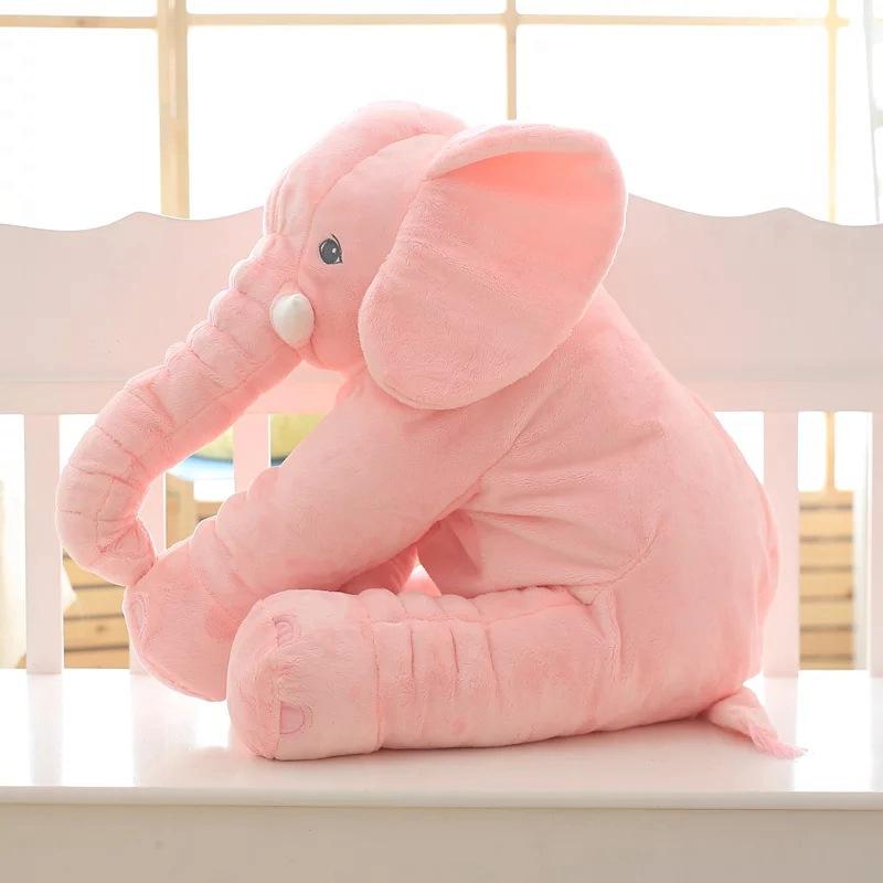 Jumbo Plush Elephant Pillow Toy for Nursery & Baby Photos – Soft Cotton-Filled Cuddle Buddy for Infants & Toddlers
