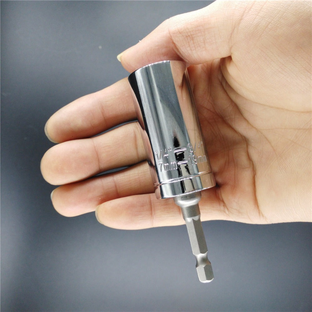 Multi-Purpose Adjustable Socket Grip Tool with Self-Conforming Pins for Nuts, Bolts & Fasteners in Any Size or Shape