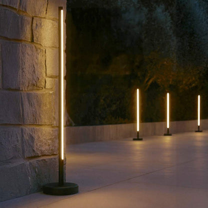 Solar-Powered Patio Floor Lamp with Wireless Charging for Outdoor Spaces