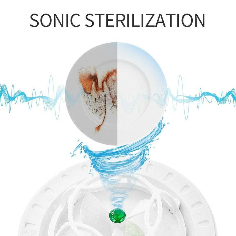 Compact USB-Powered Ultrasonic Cleaning Device for Dishes Glasses Jewelry & Produce 10W 5V Travel-Friendly Bowl Scrubber