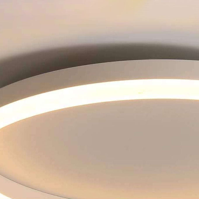20 in Dimmable LED Ceiling Light with Remote Iron & Acrylic Fixture for Bedrooms Hallways Living Rooms Modern Low-Profile Design
