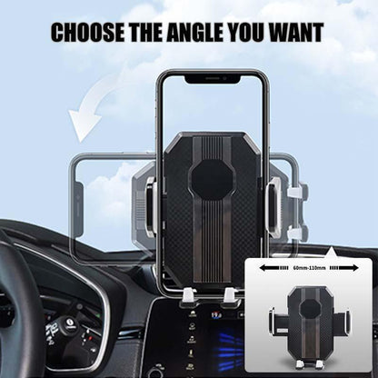 Telescopic Dashboard Phone Mount with Suction Cup for iPhone, Android & All Smartphones | Car Phone Holder with 360° Rotation & Adjustable