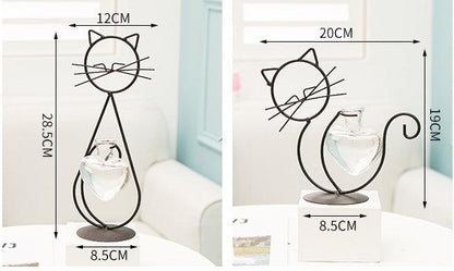 Iron Heart Kitty Planter