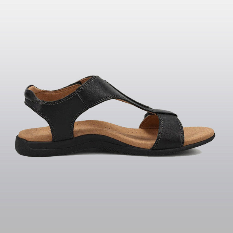 Women's Orthopedic T-Strap Sandals with Adjustable Arch Support and Memory Foam Footbed for All-Day Comfort
