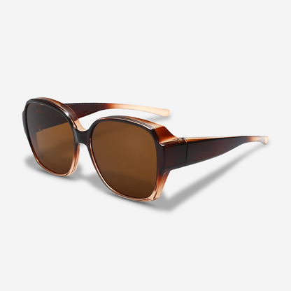 Polarized Clip-On Sunglasses for Prescription Glasses | UV400 Lenses Flip-Up Sun Shades