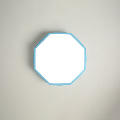 Abstract Scandinavian LED Ceiling Light Flush Mount Minimalist Round Indoor Fixture for Bedroom Living Room Hallway Modern Nordic Style