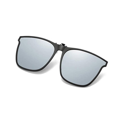 Polarized Flip-Up Clip-On Sunglasses for Prescription Glasses | UV400 Protection | Lightweight Magnesium Alloy | Driving Fishing Outdoor | M