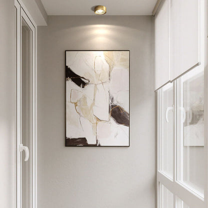 Recessed LED Ceiling Light Copper Finish 5 in Round Ultra Low Profile for Bedroom Entryway Kitchen