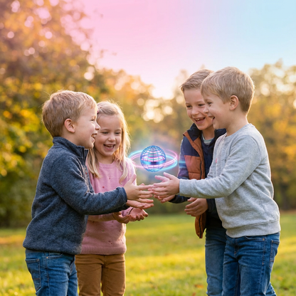 LED Hover Ball Flying Orb Toy with Light-Up Effects for Kids & Adults Indoor Outdoor Play Rechargeable