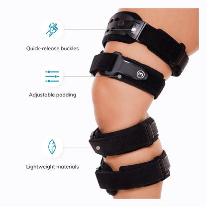 Adjustable Knee Brace for Arthritis Pain Relief with Hinged Support & Range of Motion Control for Medial Lateral Osteoarthritis | Unloader S