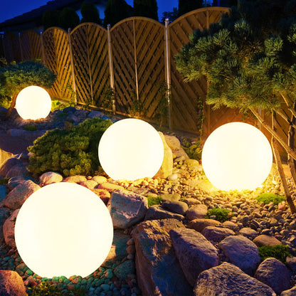 Rechargeable LED Sphere Light for Outdoor & Indoor Use – Cordless Color-Changing Globe Lamp for Patio, Yard, Deck & Events